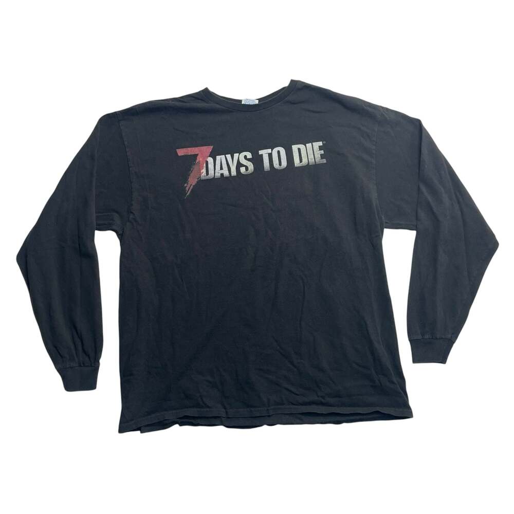 7 Days to Die Long Sleeve T-Shirt Men’s XL Black Delta Pro Weight Video Game